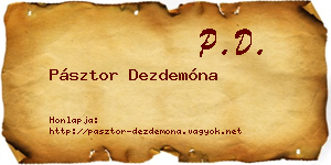 Pásztor Dezdemóna névjegykártya